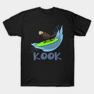 Surfing kook opossum T-Shirt